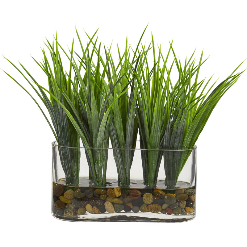 Highland Dunes 5.5" Artificial Snake Plant in Decorative Vase & Reviews